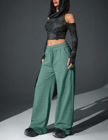 Pantaloni SHEIN, verde