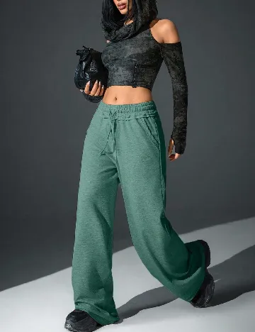 Pantaloni SHEIN, verde