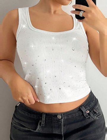 Top SHEIN CURVE, alb