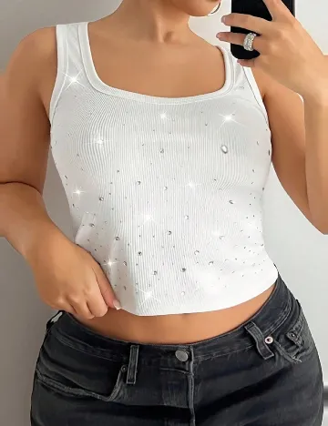 Top SHEIN CURVE, alb