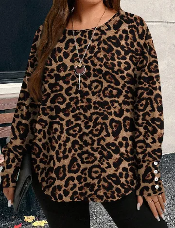 Bluza SHEIN CURVE, animal print