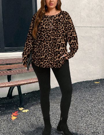 Bluza SHEIN CURVE, animal print