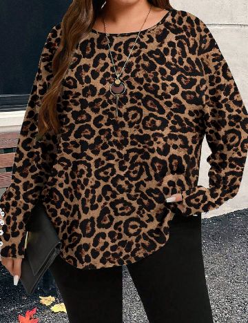 Bluza SHEIN CURVE, animal print