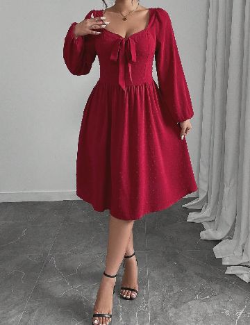 Rochie medie SHEIN CURVE, rosu