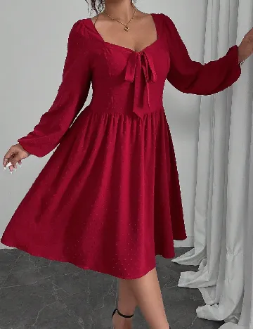 Rochie medie SHEIN CURVE, rosu