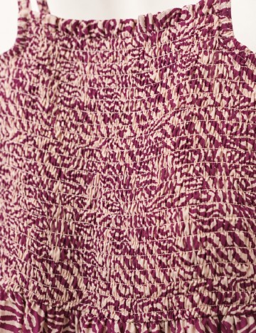 Rochie lunga Only, mov/roz