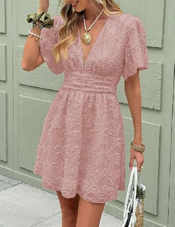 Rochie scurta SHEIN, roz