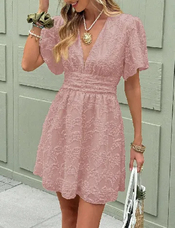 Rochie scurta SHEIN, roz