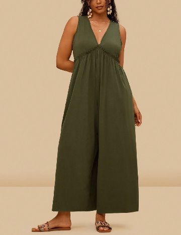 Salopeta SHEIN CURVE, verde