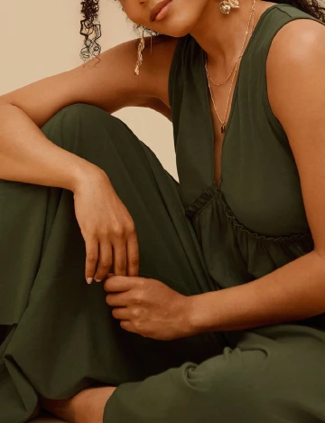 Salopeta SHEIN CURVE, verde