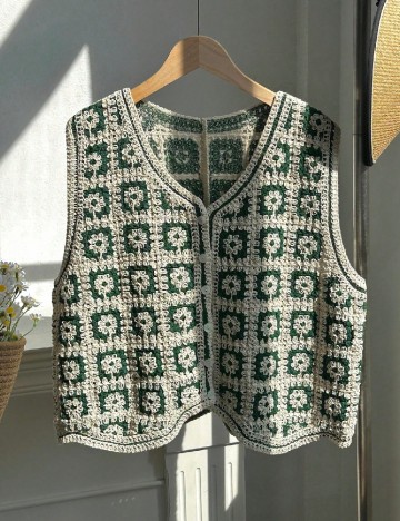 Vesta SHEIN CURVE, crem/verde