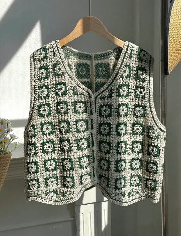 Vesta SHEIN CURVE, crem/verde