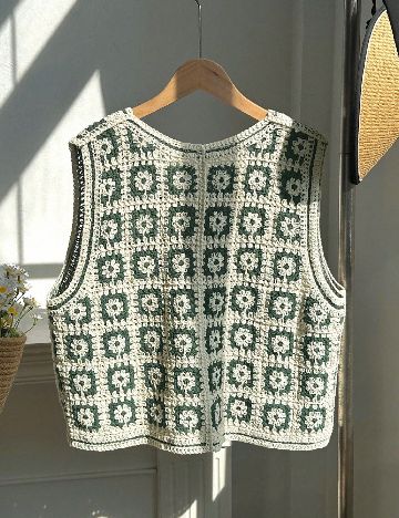 Vesta SHEIN CURVE, crem/verde