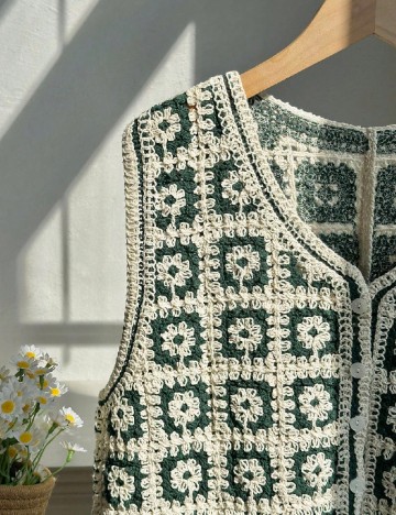 Vesta SHEIN CURVE, crem/verde