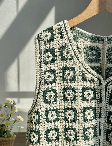 Vesta SHEIN CURVE, crem/verde