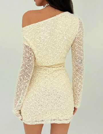 Rochie scurta SHEIN, crem
