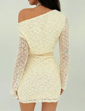 Rochie scurta SHEIN, crem