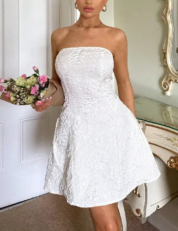 Rochie scurta SHEIN, ecru