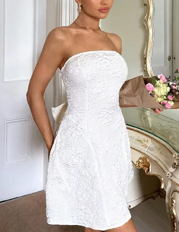 Rochie scurta SHEIN, ecru