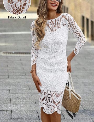 Rochie scurta SHEIN, alb