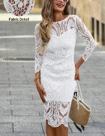 Rochie scurta SHEIN, alb