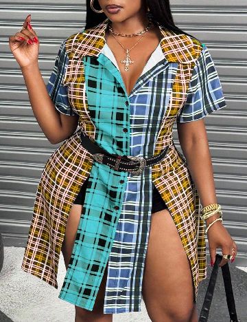 Camasa SHEIN CURVE, mix culori