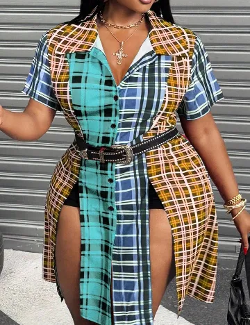 Camasa SHEIN CURVE, mix culori