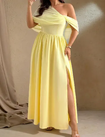 Rochie lunga SHEIN CURVE, galben