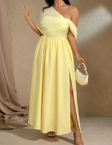 Rochie lunga SHEIN CURVE, galben