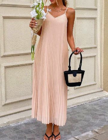 Rochie lunga SHEIN, crem