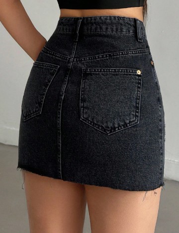 Fusta SHEIN, gri inchis