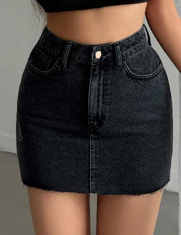 Fusta SHEIN, gri inchis