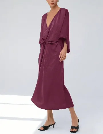 Rochie medie Aveloria, mov