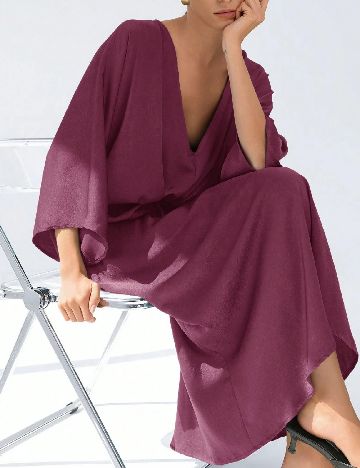 Rochie medie Aveloria, mov