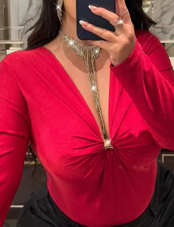 Bluza SHEIN CURVE, rosu