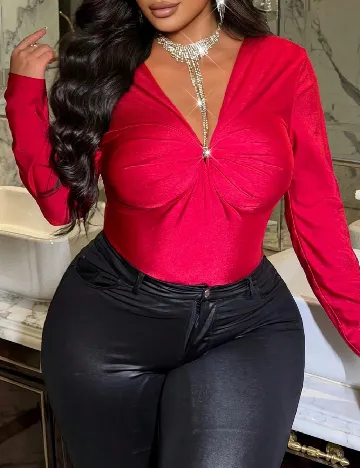 Bluza SHEIN CURVE, rosu