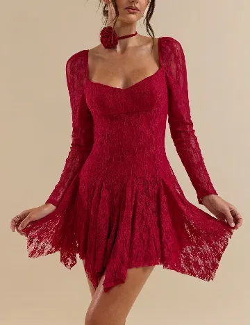 Rochie scurta SHEIN, rosu