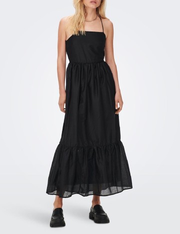 Rochie lunga Only, negru