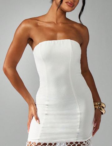 Rochie scurta Missguided, alb