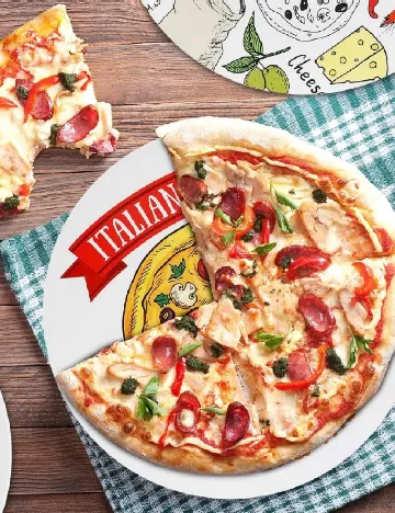 Farfurie din melamina, mix culori