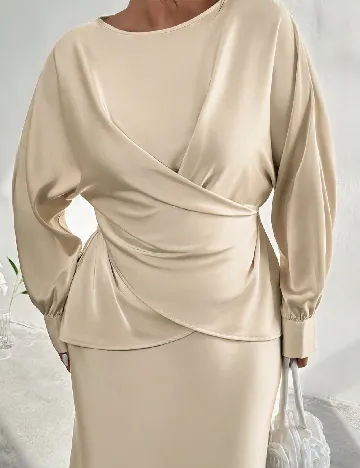 Compleu SHEIN CURVE, crem