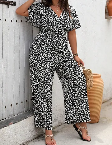 Salopeta SHEIN CURVE, floral print