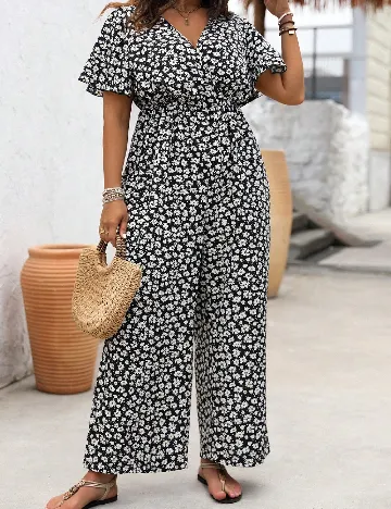 Salopeta SHEIN CURVE, floral print