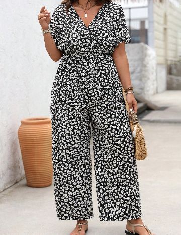 Salopeta SHEIN CURVE, floral print