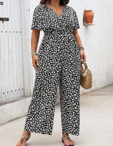 Salopeta SHEIN CURVE, floral print