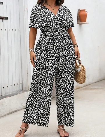 Salopeta SHEIN CURVE, floral print