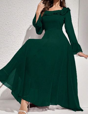 Rochie lunga SHEIN, verde