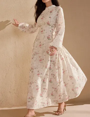 Rochie lunga SHEIN, ecru