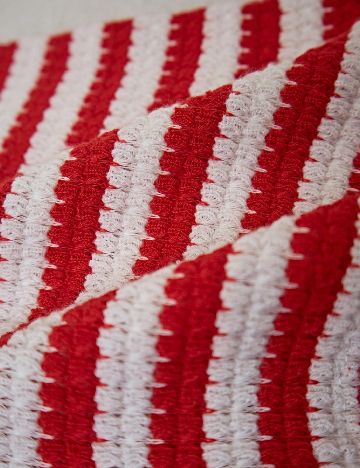 Pantaloni scurti SHEIN, rosu/alb