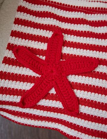 Pantaloni scurti SHEIN, rosu/alb